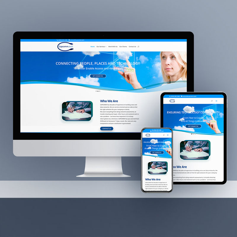 Capilano Communications website design