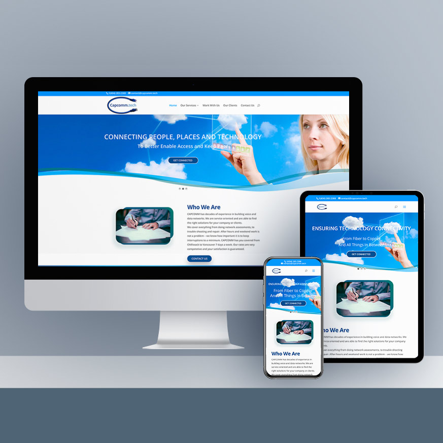Capilano Communications website design