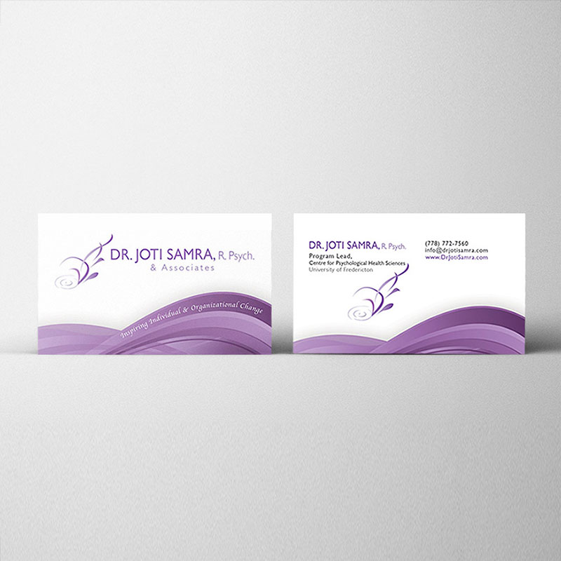 dr joti samra business card design