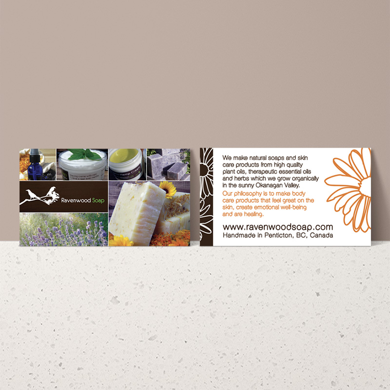 Ravenwood Soap business card design